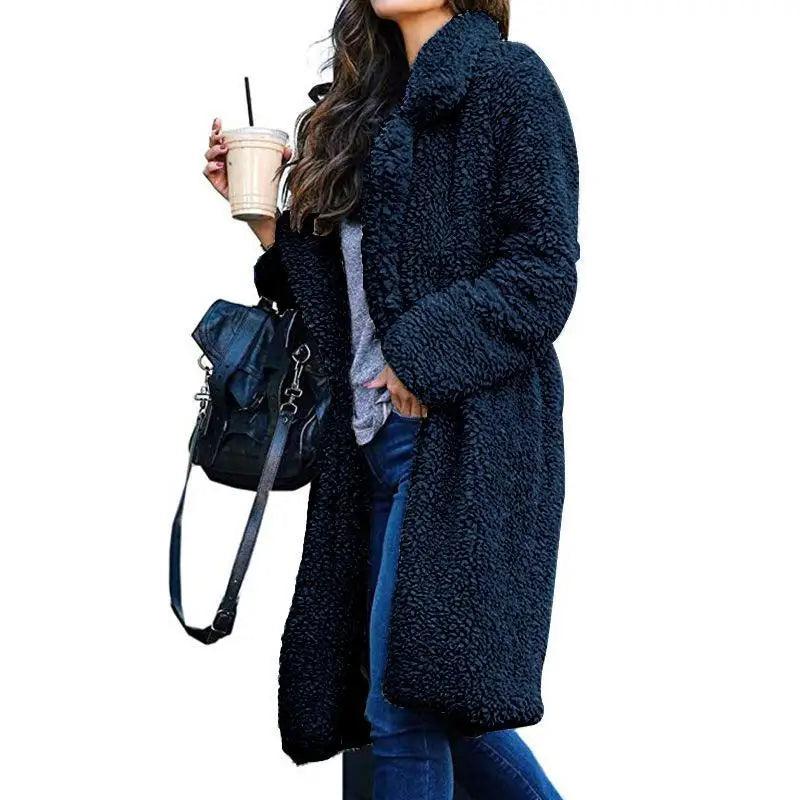 Cozy Teddy Fleece Long Coat