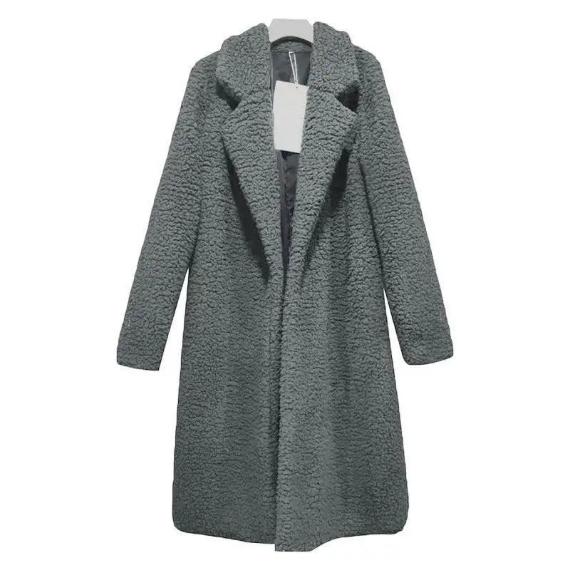 Cozy Teddy Fleece Long Coat