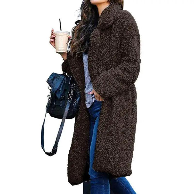 Cozy Teddy Fleece Long Coat