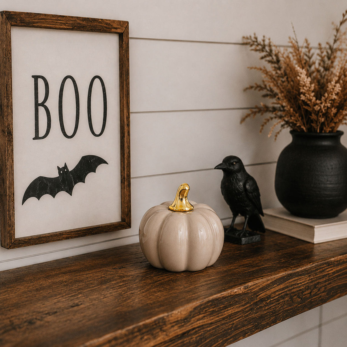 Pastel Ceramic Pumpkin Decor