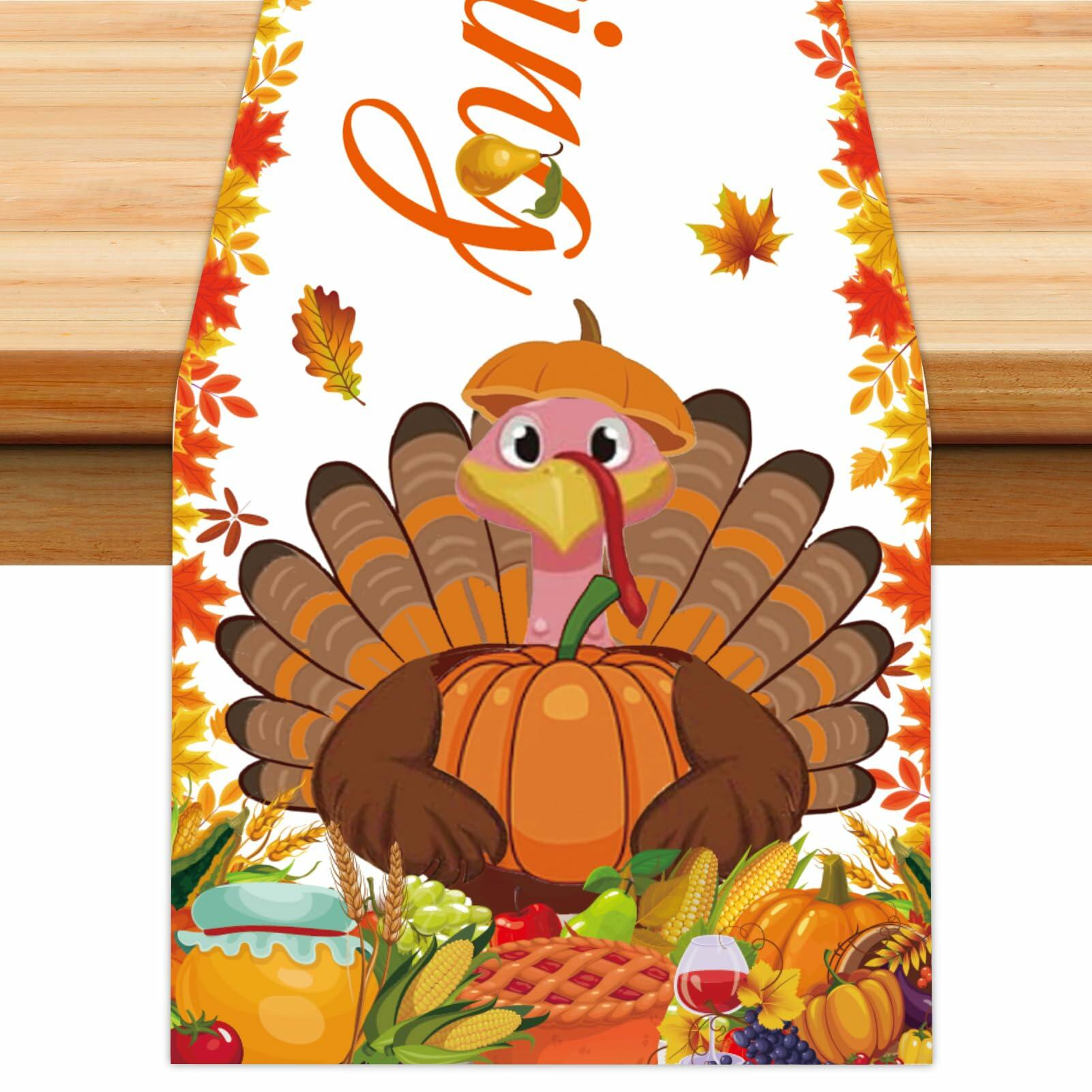 Thanksgiving Turkey Table Runner