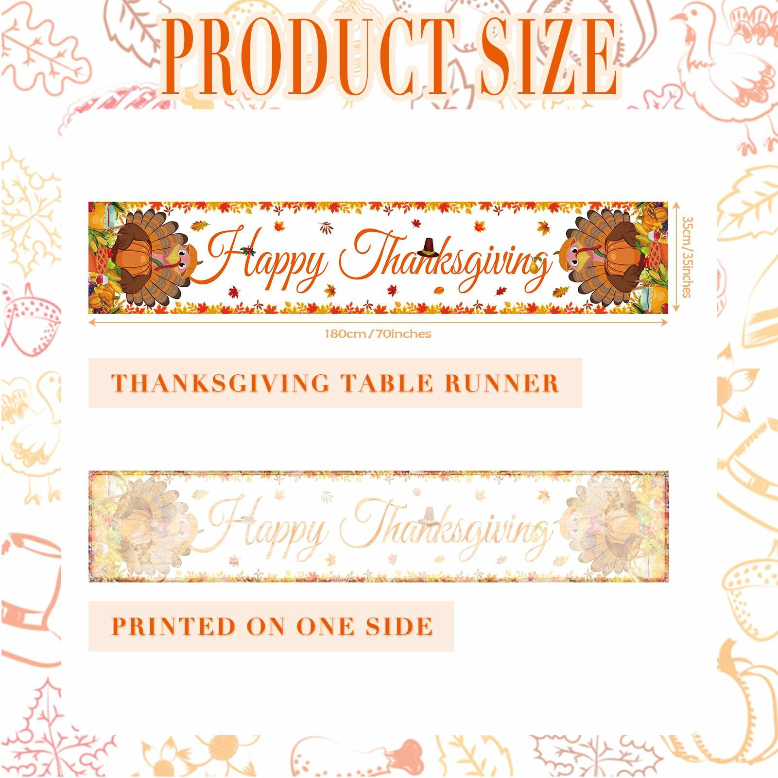 Thanksgiving Turkey Table Runner