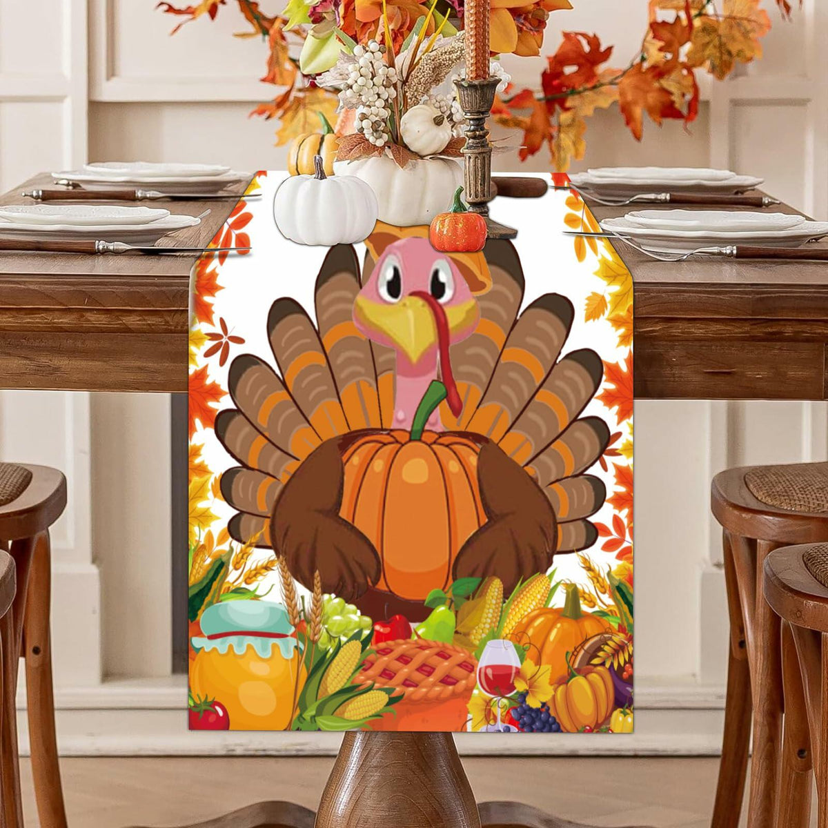 Thanksgiving Turkey Table Runner