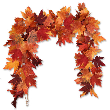 Artificial Maple Leaves Garland Set