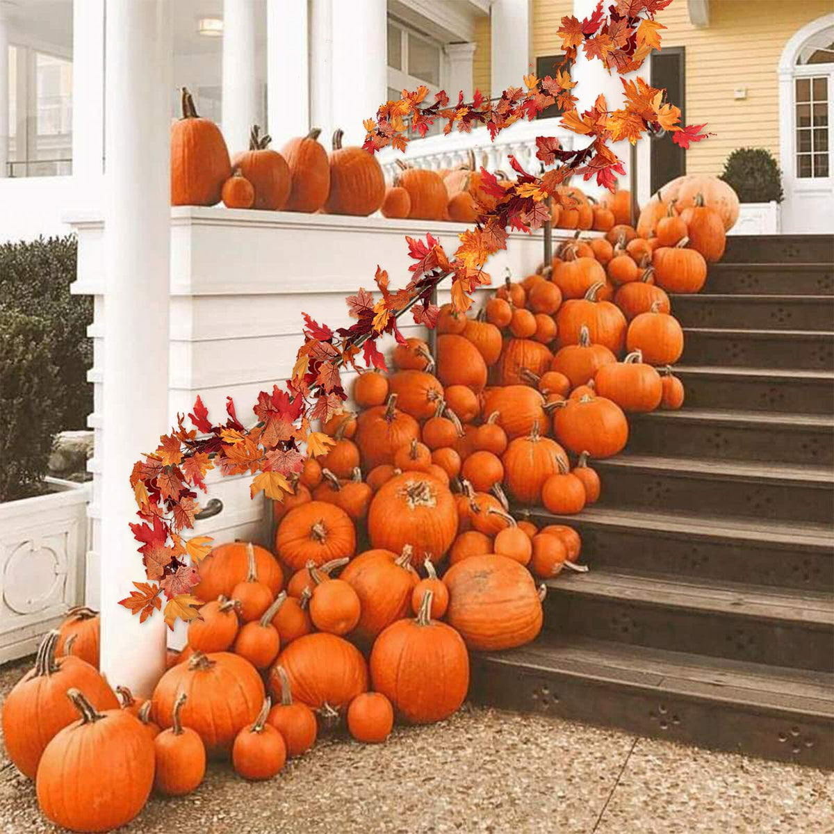 Artificial Maple Leaves Garland Set