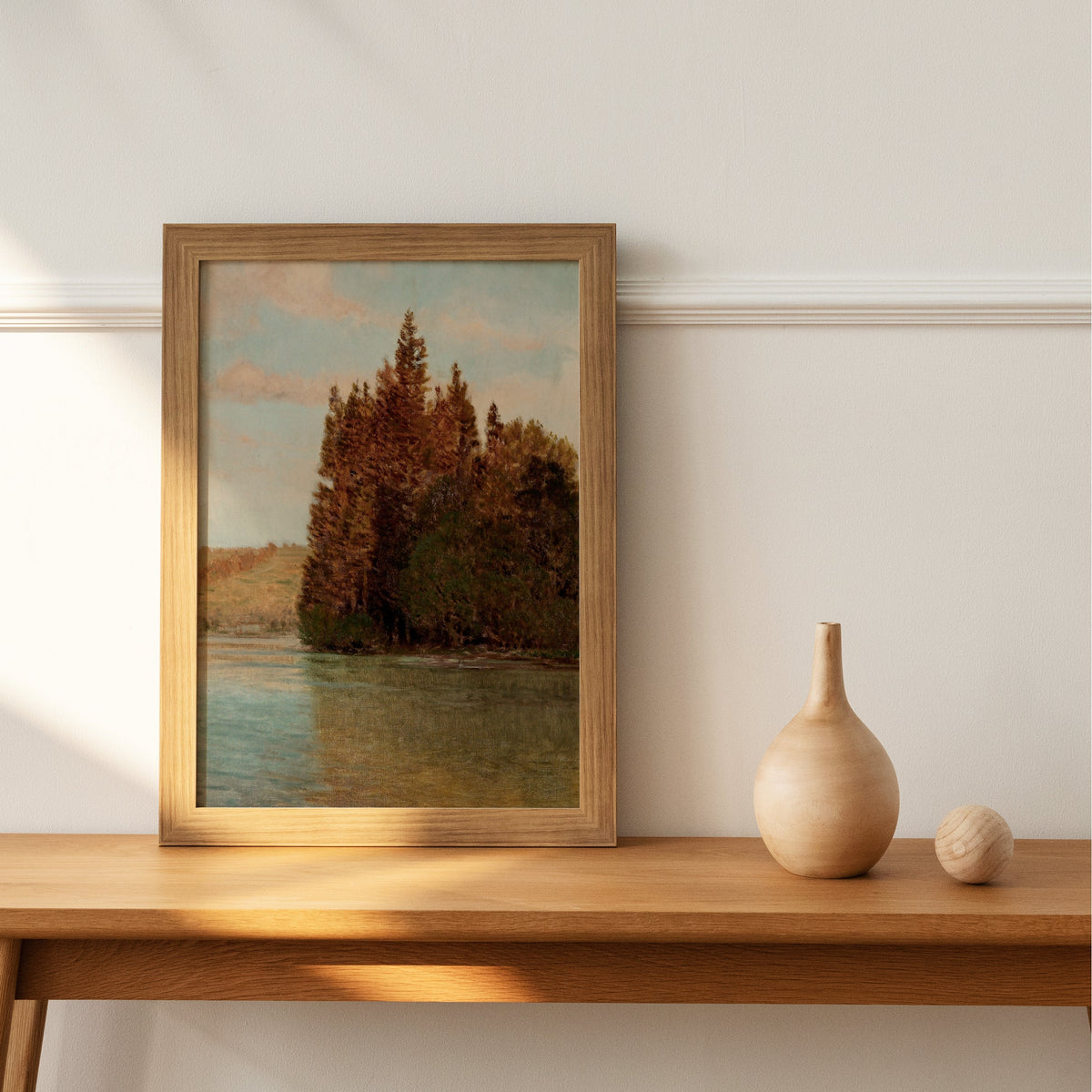 Autumn Tree Reflection Art Print