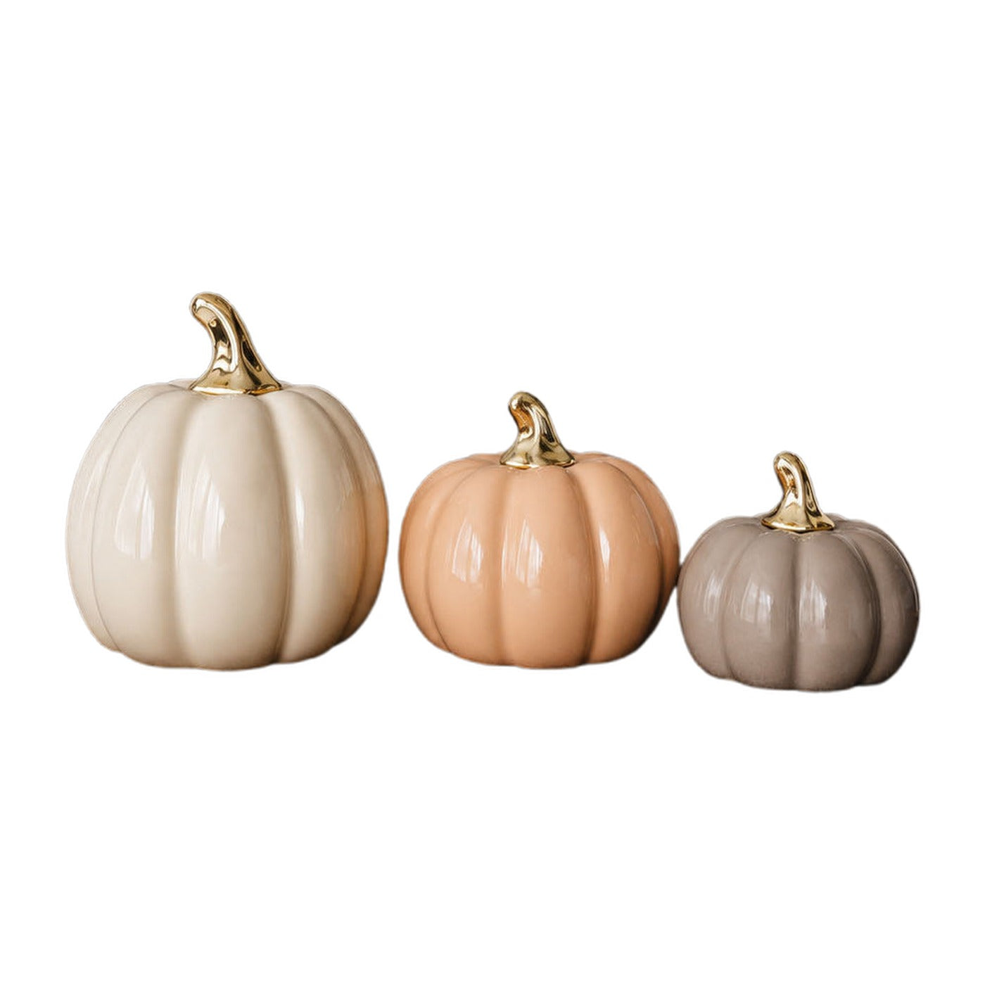 Pastel Ceramic Pumpkin Decor