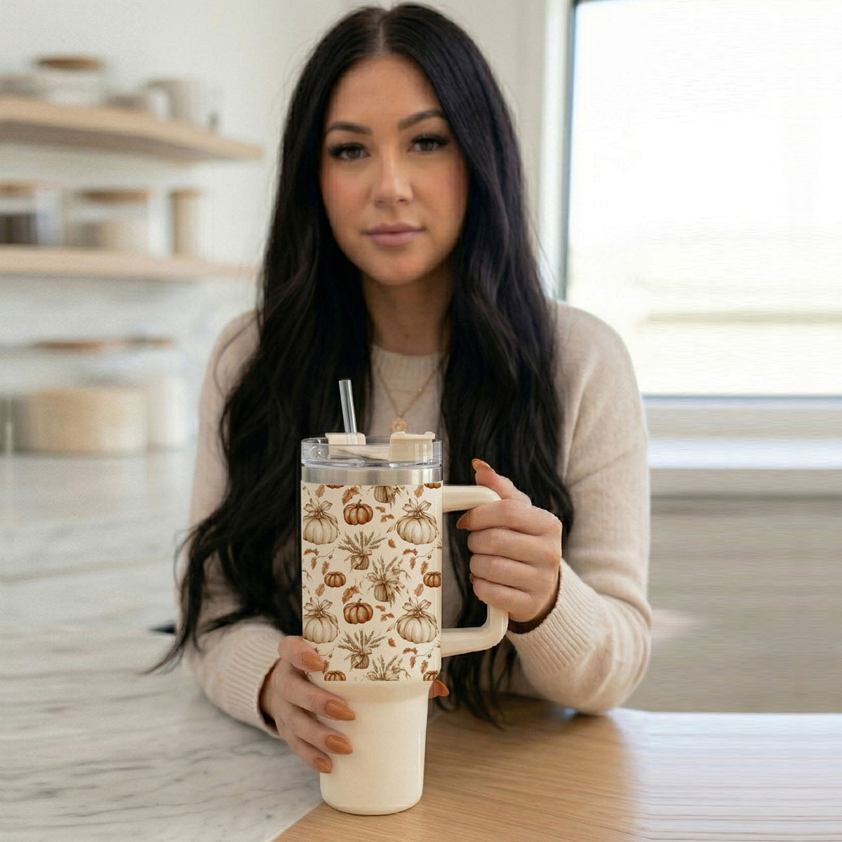 Rustic Pumpkins 40oz Tumbler