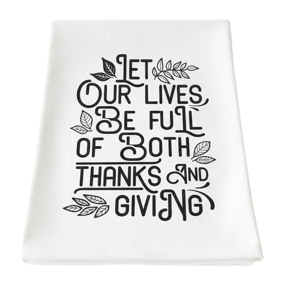 Thankful Thanksgiving Kitchen Tea Towel