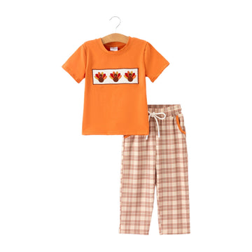 Thanksgiving Turkey Boys Outfit Set